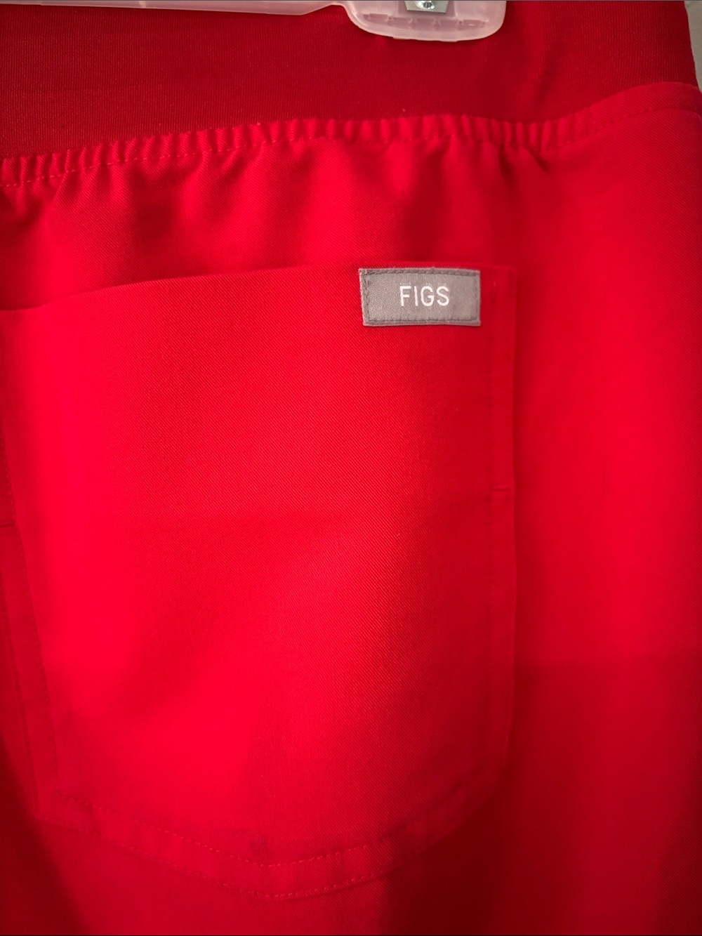 Figs Women's Red Track Joggers - Picture 3 of 5